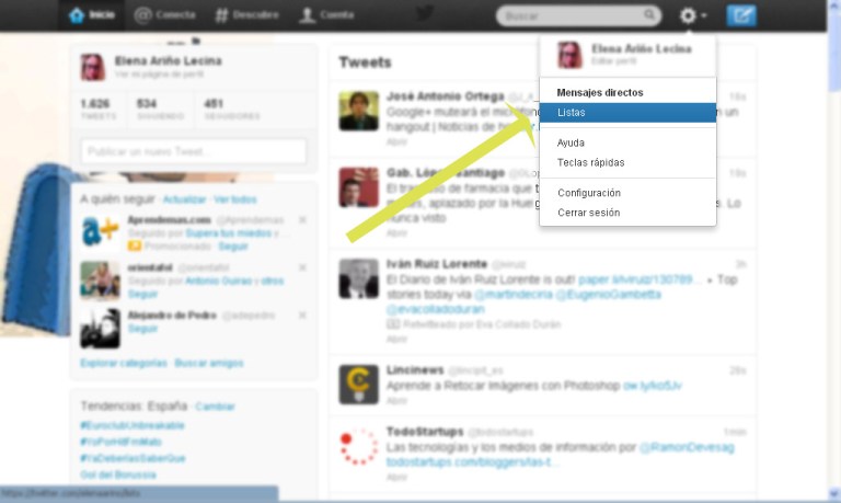 listas en twitter